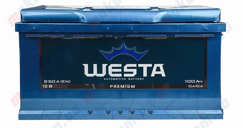 Аккумулятор WESTA 100Ah R+ 850A