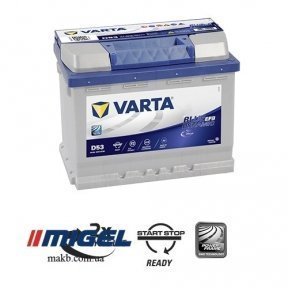 Акумулятор Varta 60Ah R+ 560A Blue Dynamic EFB (Start-Stop)