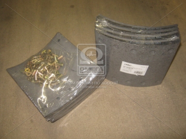 Накладка гальмівний. (компл. на вісь) PREMIUM 420х200 1-ї рем. BPW, DAF SB, SAF (RIDER)