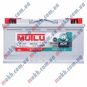 Акумулятор Mutlu AGM Start-Stop 95Ah R+ 900A