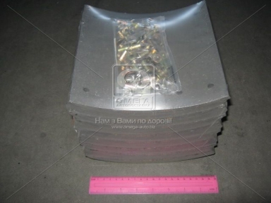 Накладка гальмівний. (компл. на вісь) 420х200 2-ї рем. BPW, DAF SB, SAF (вир-во Lumag)