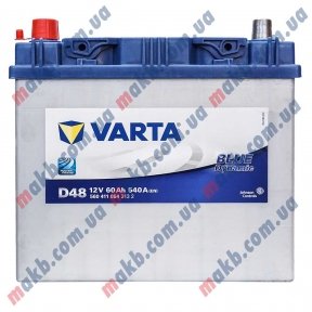 Акумулятор Varta 60Ah JL+ 540A Blue Dynamic