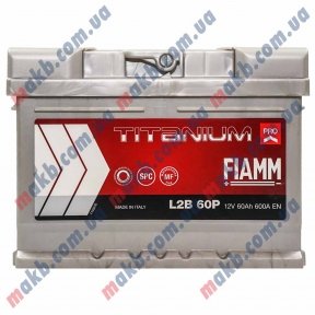 Акумулятор Fiamm Titanium Pro 60Ah R+ 600A (Низькобазовий)