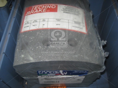 Накладка гальмівний. (компл. на вісь) 300х200 станд. BPW (вир-во Techno Brake)