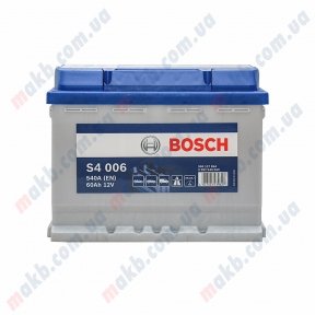 Аккумулятор Bosch S4 Silver 60AH L+540A (EN)