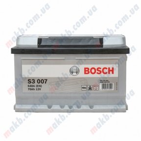 Аккумулятор Bosch S3 70AH R+640A (EN) (Низкобазовый)