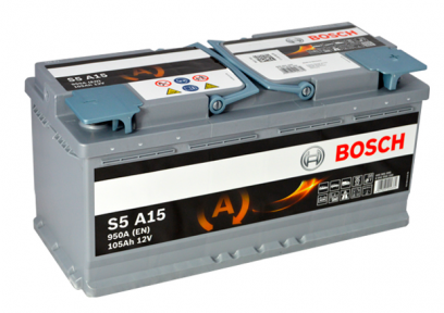 Акумулятор Bosch S5 AGM 105AH R+950A (EN) 0092S5A150
