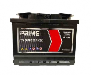 Акумулятор Prime 60Ah R+ 520A Акумулятор Prime 60Ah R+ 520A