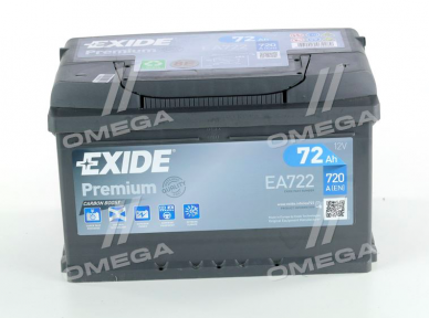 Аккумулятор Exide Premium 72Ah R+ 720A