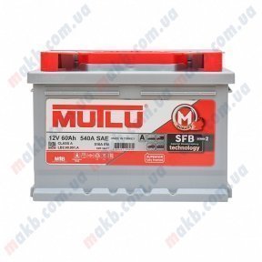 Акумулятор Mutlu SFB Technology 60Ah R+ 510A