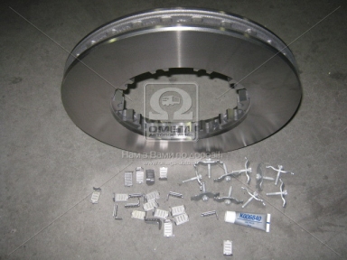 Диск гальмівний з кріпленням клинами DAF CF65/ 75/ 85, XF95 (вир-во Truck Services)