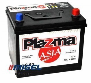 Акумулятор Plazma ASIA 60AH JR+ 480A Акумулятор Plazma ASIA 60AH JR+ 480A