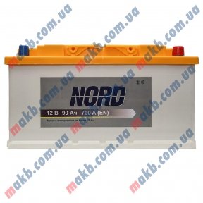 Акумулятор NORD 90Ah R+ 700A