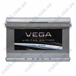 Аккумулятор Vega Limited Edition 74Ah R+ 720A