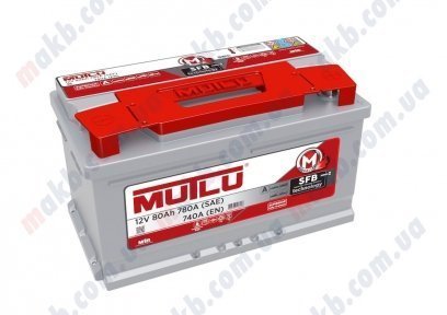 Акумулятор Mutlu SFB Technology 80Ah R+ 740A (Низькобазовий)