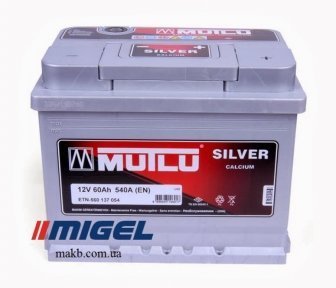 Акумулятор Mutlu Silver Calcium 60Ah R+ 540A (Низькобазовий)