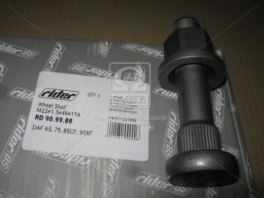 Шпилька М22*1,5*46*116 SW32 колеса DAF 65,75,85 CF,95XF (RIDER)