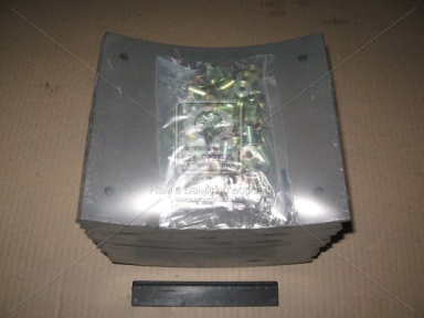 Накладка гальмівний. (компл. на вісь) 420х180 2-ї рем. BPW, KASSBOHRER, SAF (вир-во Lumag)