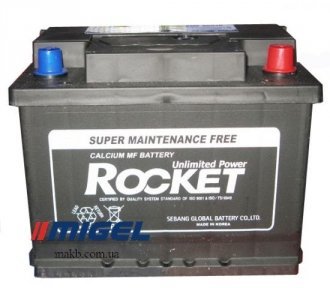 Акумулятор Rocket 62Ah R+ 510A