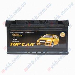 Акумулятор TOP CAR 100Ah L+ 850A Акумулятор TOP CAR 100Ah L+ 850A