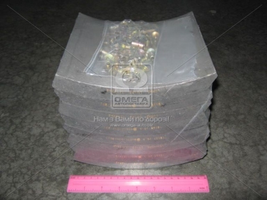 Накладка торм. (компл. на ось) 419х178 (Отв.6,35мм) 2-й рем. ROR TA,TC,TM, FRUEHAUF (пр-во Lumag)