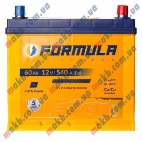 Акумулятор FORMULA 60Ah JR+ 540A