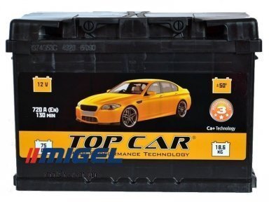 Акумулятор TOP CAR 74Ah L+ 720A
