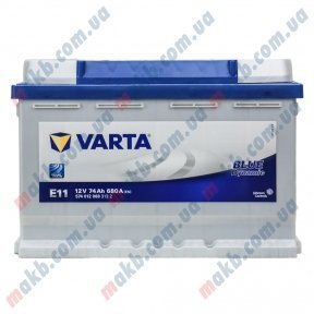 Акумулятор Varta 74Ah L+ 680A Blue Dynamic
