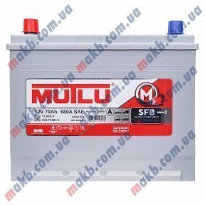 Акумулятор Mutlu SFB Technology (Ser2) 70Ah JL+ 630A Акумулятор Mutlu SFB Technology (Ser2) 70Ah JL+ 630A