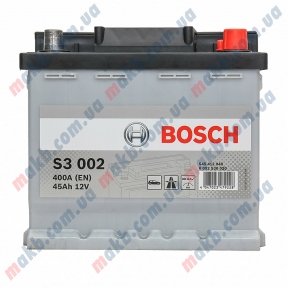 Акумулятор BOSCH S3 45 AH R+400A (EN)