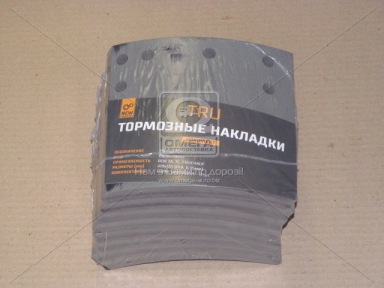 Накладка торм. (компл. на ось) 419х178 (Отв.6,35мм) 2-й рем. ROR TA, FRUEHAUF (пр-во TRU)