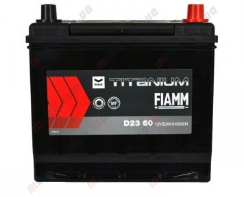 Акумулятор Fiamm Titanium Black 60Ah JR+ 540A