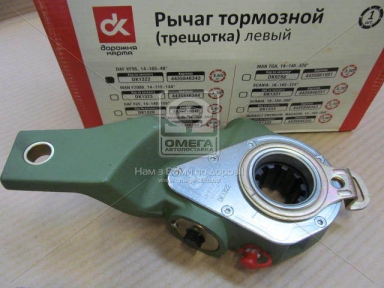 Рычаг торм. (трещотка) DAF XF95 авт. лев. 14x165x40 град <ДК>
