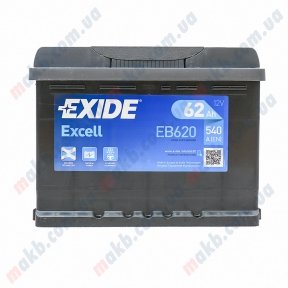 Акумулятор Exide Excell 62Ah L+ 540A