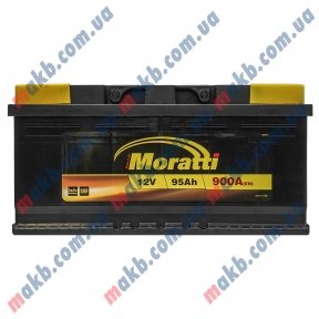 Аккумулятор Moratti 95Ah R+ 900A (низкобазовый)
