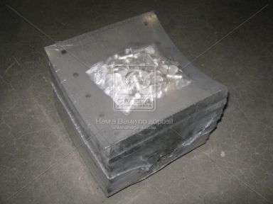 Накладка гальмівний. (компл. на вісь) PREMIUM 420х200 2-ї рем. BPW, DAF SB, SAF (RIDER)