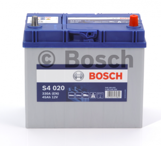 Акумулятор Bosch S4 45AH JR+330A (EN) (Тонка клема)
