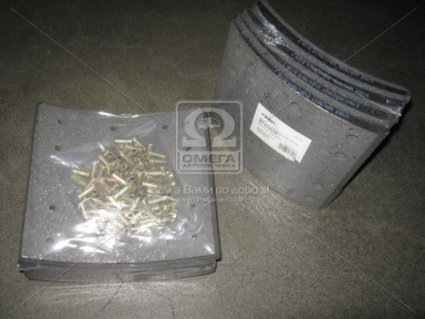 Накладка торм. (компл. на ось) PREMIUM 419х178 (Отв.6,35мм) станд. ROR TA,TC, FRUEHAUF (RIDER)