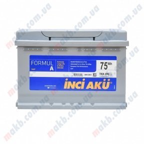 Aккумулятор INCI-AKU Formul A 75Ah L+ 700A