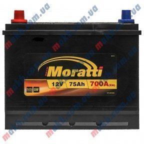 Акумулятор Moratti 75Ah JL+ 700A Акумулятор Moratti 75Ah JL+ 700A