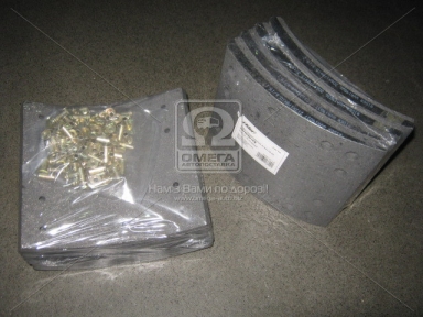 Накладка гальмівний. (компл. на вісь) PREMIUM 419х178 (Відп.6,35 мм) 1-ї рем. ROR TA, FRUEHAUF (RIDER)