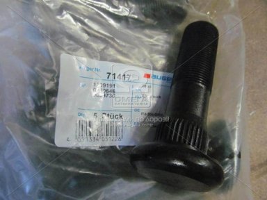 Шпилька M22*1,5*85 колеса DAF XF95,105 (вир-во Auger)