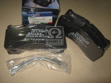 Колодка торм. диск. (компл. на ось) ROR DX195 (пр-во Techno Brake)