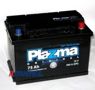 Аккумулятор Plazma Original 75AH R+ 540A