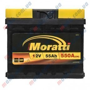 Акумулятор Moratti 55Ah L+ 550A (Низькобазовий)