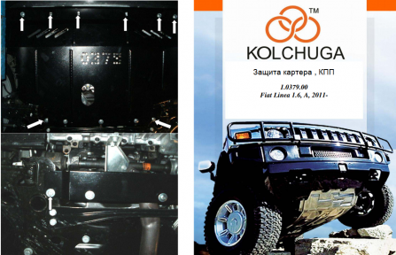 Захист двигуна КОЛЬЧУГА для Fiat Linea (2011-) АКПП