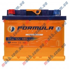 Акумулятор FORMULA 50Ah L+ 510A (Низькобазовий)