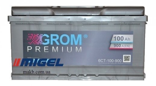Акумулятор Grom 100Ah L+ 900A