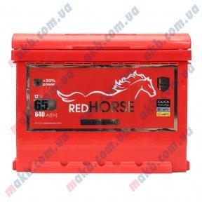 Акумулятор RED HORSE 65Ah L+ 640A