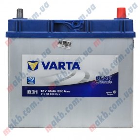 Аккумулятор Varta 45Ah JR+ 330A Blue Dynamic (тонкая клемма)
